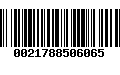 Código de Barras 0021788506065