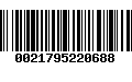 Código de Barras 0021795220688