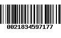 Código de Barras 0021834597177