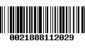 Código de Barras 0021888112029