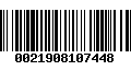 Código de Barras 0021908107448