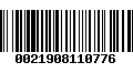 Código de Barras 0021908110776