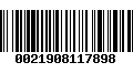 Código de Barras 0021908117898