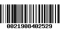 Código de Barras 0021908402529