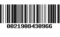 Código de Barras 0021908430966