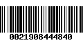 Código de Barras 0021908444840