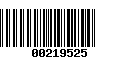 Código de Barras 00219525