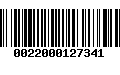 Código de Barras 0022000127341