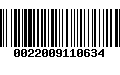 Código de Barras 0022009110634