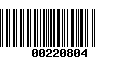 Código de Barras 00220804