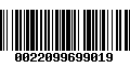 Código de Barras 0022099699019