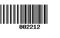 Código de Barras 002212