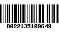 Código de Barras 0022135109649