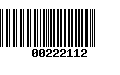 Código de Barras 00222112