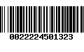 Código de Barras 0022224501323