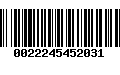 Código de Barras 0022245452031