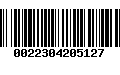 Código de Barras 0022304205127