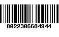 Código de Barras 0022306684944