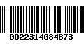 Código de Barras 0022314084873