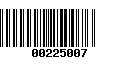 Código de Barras 00225007