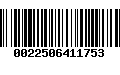 Código de Barras 0022506411753