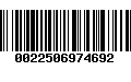 Código de Barras 0022506974692