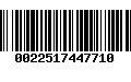 Código de Barras 0022517447710