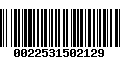 Código de Barras 0022531502129