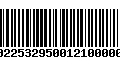 Código de Barras 00225329500121000006