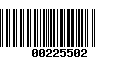 Código de Barras 00225502