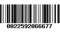 Código de Barras 0022592066677