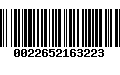 Código de Barras 0022652163223