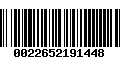 Código de Barras 0022652191448