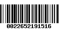 Código de Barras 0022652191516