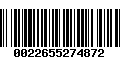 Código de Barras 0022655274872