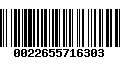 Código de Barras 0022655716303