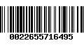 Código de Barras 0022655716495