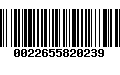 Código de Barras 0022655820239