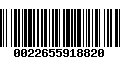 Código de Barras 0022655918820