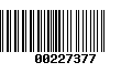 Código de Barras 00227377