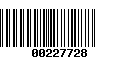 Código de Barras 00227728