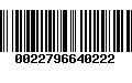 Código de Barras 0022796640222