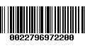 Código de Barras 0022796972200