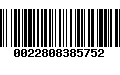 Código de Barras 0022808385752