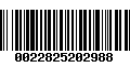 Código de Barras 0022825202988