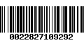 Código de Barras 0022827109292