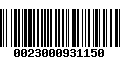 Código de Barras 0023000931150