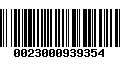 Código de Barras 0023000939354