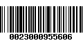 Código de Barras 0023000955606