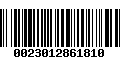 Código de Barras 0023012861810